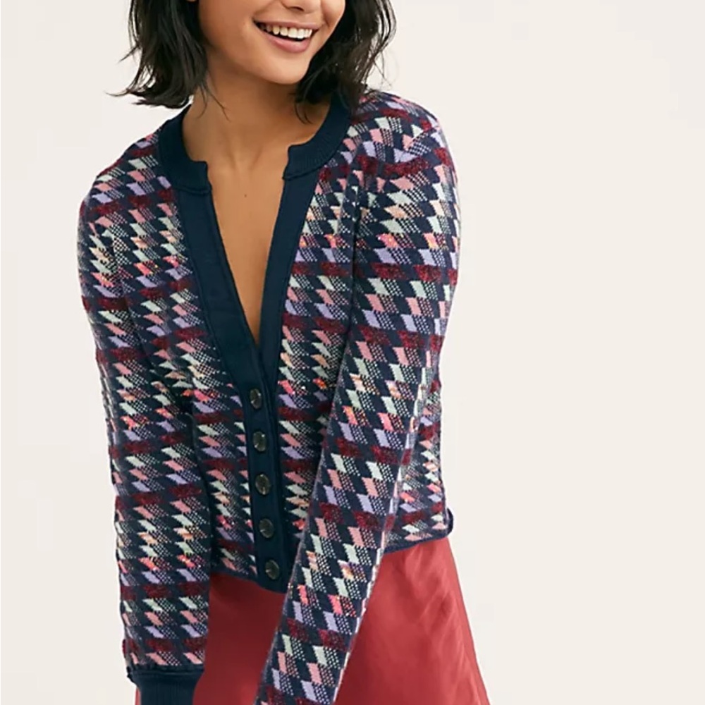 Free People Retro-inspired cardigan